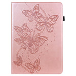 Custodia per tablet in pelle con chiusura orizzontale con motivo a farfalla in rilievo, For Samsung Galaxy Tab A11+ / A9+, For Samsung Galaxy Tab A11 / A9, For Samsung Galaxy Tab S9