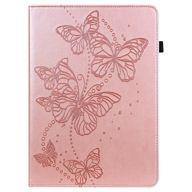 Custodia per tablet in pelle con chiusura orizzontale con motivo a farfalla in rilievo, For Samsung Galaxy Tab A11+ / A9+, For Samsung Galaxy Tab A11 / A9, For Samsung Galaxy Tab S9