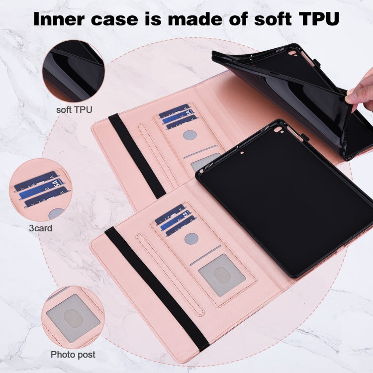 Custodia per tablet in pelle con chiusura orizzontale con motivo a farfalla in rilievo, For Samsung Galaxy Tab A11+ / A9+, For Samsung Galaxy Tab A11 / A9, For Samsung Galaxy Tab S9