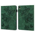 Custodia per tablet in pelle con chiusura orizzontale con motivo a farfalla in rilievo, For Samsung Galaxy Tab A11+ / A9+, For Samsung Galaxy Tab A11 / A9, For Samsung Galaxy Tab S9