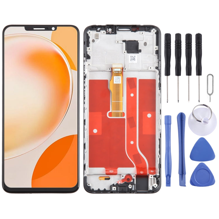 Digitalizzatore di schermo LCD originale assemblaggio completo con cornice, For Huawei Nova Y91, For Huawei Enjoy 60X