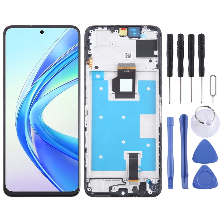 Original LCD Screen Digitizer Full Assembly With Frame, For Honor X7b, For Honor Play 8T, For Honor Play 50 Plus, For Honor 70 Lite