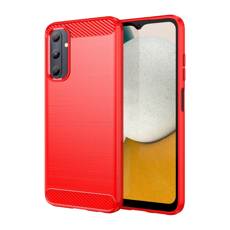 Custodia per telefono in TPU in fibra di carbonio con trama spazzolata, For Samsung Galaxy S24 Ultra 5G, For Samsung Galaxy S24+ 5G, For Samsung Galaxy S24 5G, For Samsung Galaxy A15 4G, For Samsung Galaxy A05s, For Samsung Galaxy A25 5G