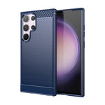 Custodia per telefono in TPU in fibra di carbonio con trama spazzolata, For Samsung Galaxy S24 Ultra 5G, For Samsung Galaxy S24+ 5G, For Samsung Galaxy S24 5G, For Samsung Galaxy A15 4G, For Samsung Galaxy A05s, For Samsung Galaxy A25 5G