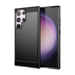 Custodia per telefono in TPU in fibra di carbonio con trama spazzolata, For Samsung Galaxy S24 Ultra 5G, For Samsung Galaxy S24+ 5G, For Samsung Galaxy S24 5G, For Samsung Galaxy A15 4G, For Samsung Galaxy A05s, For Samsung Galaxy A25 5G