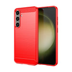 Custodia per telefono in TPU in fibra di carbonio con trama spazzolata, For Samsung Galaxy S24 Ultra 5G, For Samsung Galaxy S24+ 5G, For Samsung Galaxy S24 5G, For Samsung Galaxy A15 4G, For Samsung Galaxy A05s, For Samsung Galaxy A25 5G