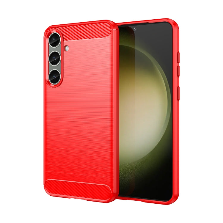 Custodia per telefono in TPU in fibra di carbonio con trama spazzolata, For Samsung Galaxy S24 Ultra 5G, For Samsung Galaxy S24+ 5G, For Samsung Galaxy S24 5G, For Samsung Galaxy A15 4G, For Samsung Galaxy A05s, For Samsung Galaxy A25 5G