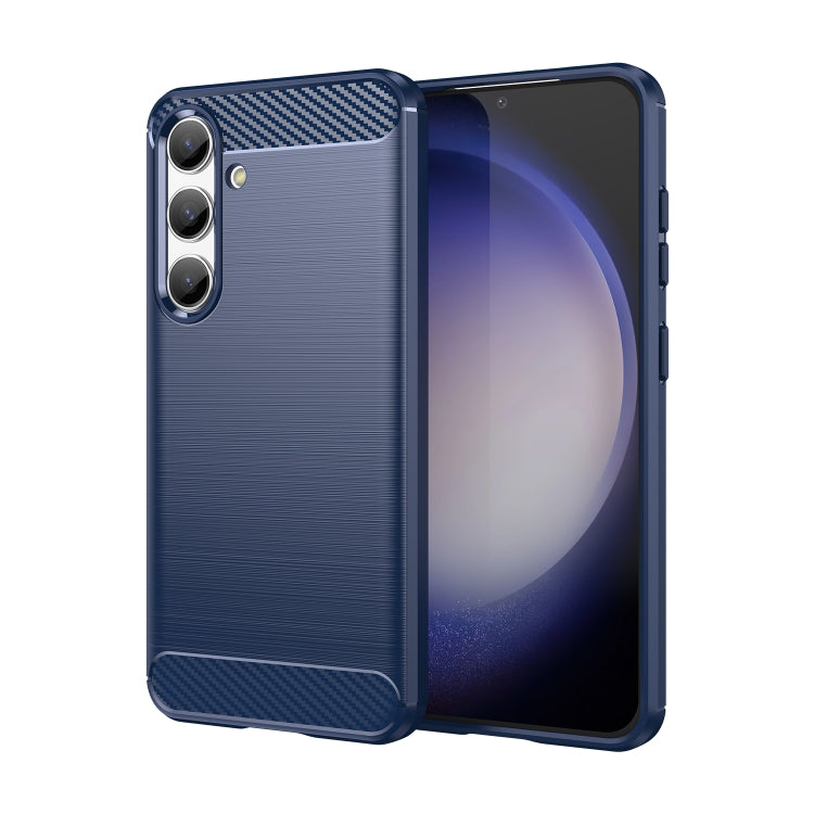Custodia per telefono in TPU in fibra di carbonio con trama spazzolata, For Samsung Galaxy S24 Ultra 5G, For Samsung Galaxy S24+ 5G, For Samsung Galaxy S24 5G, For Samsung Galaxy A15 4G, For Samsung Galaxy A05s, For Samsung Galaxy A25 5G