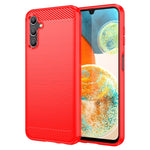 Custodia per telefono in TPU in fibra di carbonio con trama spazzolata, For Samsung Galaxy M55, For Samsung Galaxy M14 4G, For Samsung Galaxy M15, For Samsung Galaxy F15, For Samsung Galaxy M44 5G, For Samsung Galaxy A15 5G, For Samsung Galaxy A55     ...