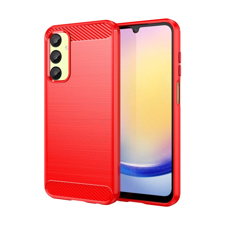 Custodia per telefono in TPU in fibra di carbonio con trama spazzolata, For Samsung Galaxy S24 Ultra 5G, For Samsung Galaxy S24+ 5G, For Samsung Galaxy S24 5G, For Samsung Galaxy A15 4G, For Samsung Galaxy A05s, For Samsung Galaxy A25 5G
