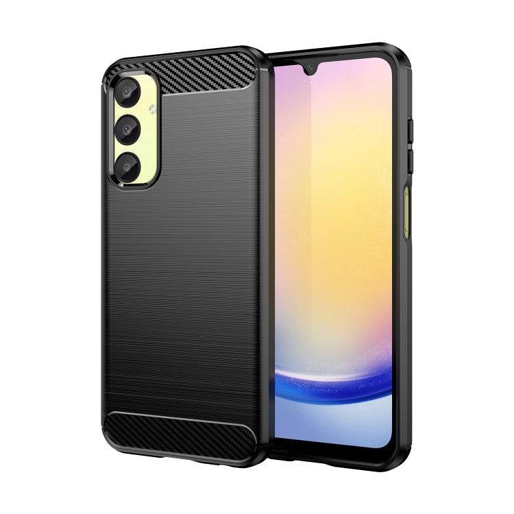 Custodia per telefono in TPU in fibra di carbonio con trama spazzolata, For Samsung Galaxy S24 Ultra 5G, For Samsung Galaxy S24+ 5G, For Samsung Galaxy S24 5G, For Samsung Galaxy A15 4G, For Samsung Galaxy A05s, For Samsung Galaxy A25 5G
