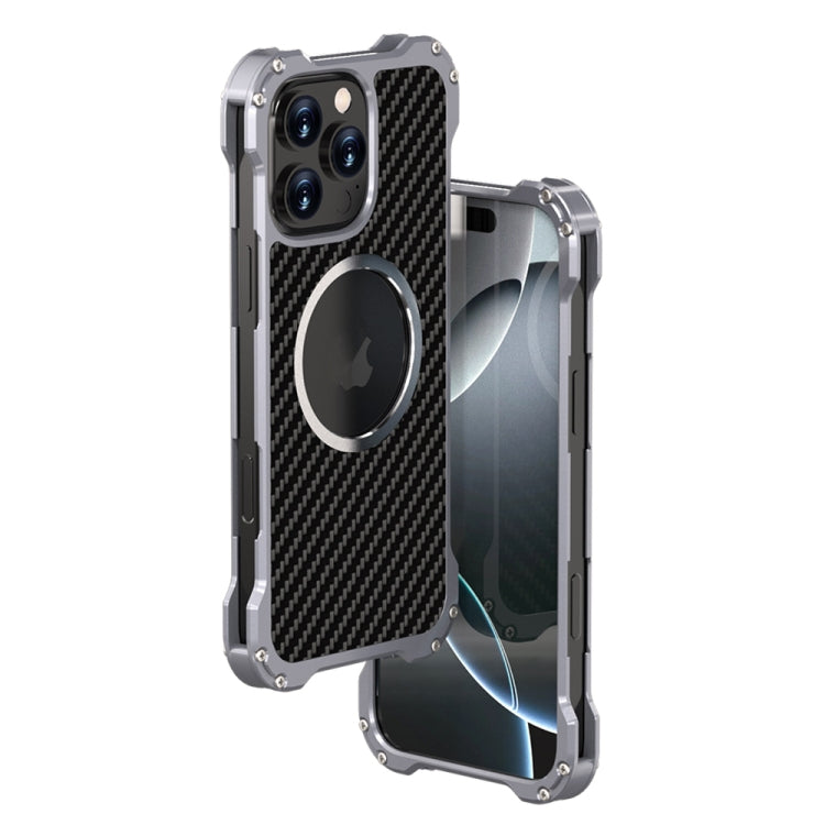 Custodia protettiva per telefono in metallo cavo R-JUST RJ51, For iPhone 16 Pro Max, For iPhone 16 Pro, For iPhone 16 Plus, For iPhone 16, For iPhone 15 Pro Max, For iPhone 15 Pro, For iPhone 15 Plus, For iPhone 15