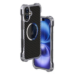 Custodia protettiva per telefono in metallo cavo R-JUST RJ51, For iPhone 16 Pro Max, For iPhone 16 Pro, For iPhone 16 Plus, For iPhone 16, For iPhone 15 Pro Max, For iPhone 15 Pro, For iPhone 15 Plus, For iPhone 15