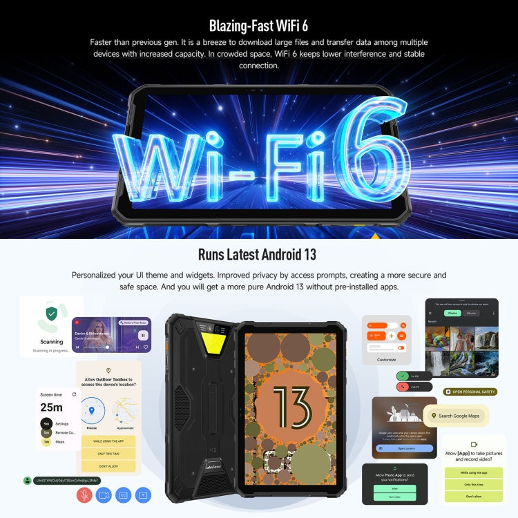 Ulefone Armor Pad 2 Tablet 11" 16GB+256GB Android 13