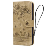 Custodia per telefono in pelle goffrata con gatto Sakura Cartoon, For Samsung Galaxy A55 5G, For Samsung Galaxy A35 5G, For Samsung Galaxy A15, For Samsung Galaxy A05