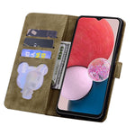 Custodia per telefono in pelle goffrata con gatto Sakura Cartoon, For Samsung Galaxy A05s