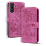 Custodia per telefono in pelle goffrata con gatto Sakura Cartoon, For Samsung Galaxy A57 5G, For Samsung Galaxy A37 5G, For Samsung Galaxy A56 / A36, For Samsung Galaxy A26 / A16 5G