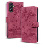Custodia per telefono in pelle goffrata con gatto Sakura Cartoon, For Samsung Galaxy A57 5G, For Samsung Galaxy A37 5G, For Samsung Galaxy A56 / A36, For Samsung Galaxy A26 / A16 5G