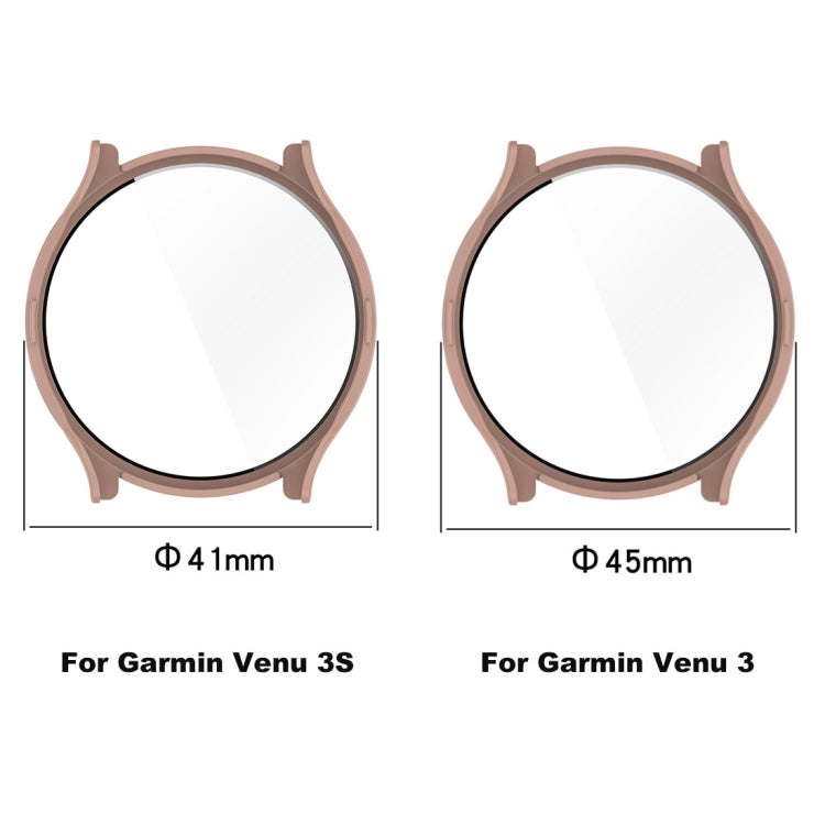 Cassa per orologio integrata in PC + pellicola in vetro temperato, For Garmin Venu 3S, For Garmin Venu 3