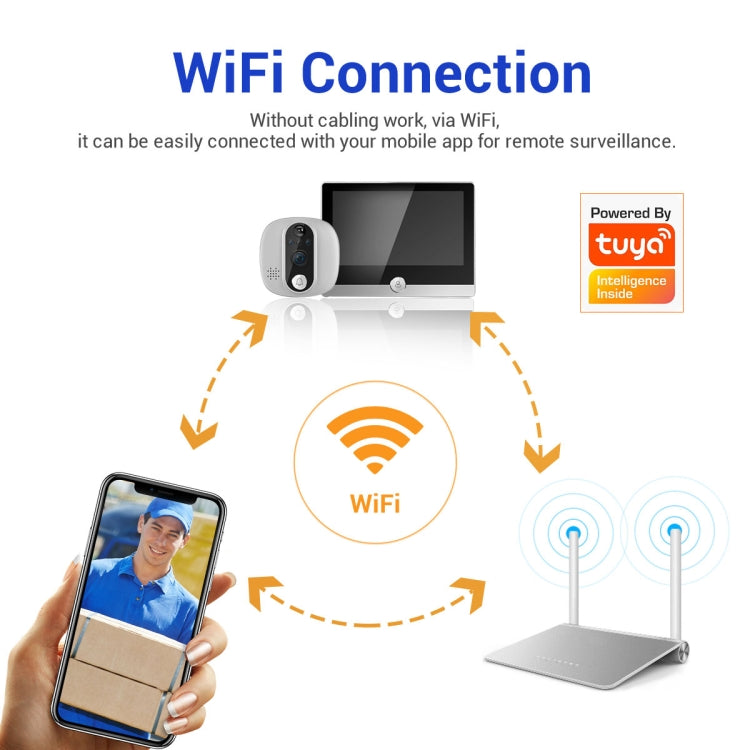 Spioncino digitale ESCAM C85 1080P con WiFi e visione notturna