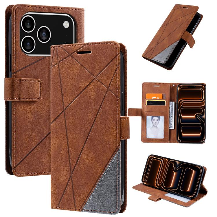 Custodia per telefono in pelle con giuntura Skin Feel, For iPhone 18 Pro, For iPhone 18 Pro Max, For iPhone 17 Pro Max, For iPhone 17 Pro