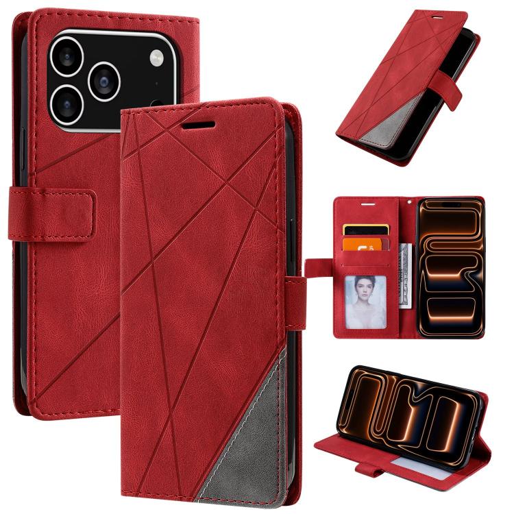 Custodia per telefono in pelle con giuntura Skin Feel, For iPhone 18 Pro, For iPhone 18 Pro Max, For iPhone 17 Pro Max, For iPhone 17 Pro