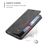 Custodia portafoglio in pelle per Samsung Galaxy A21s
