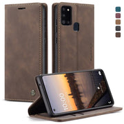 Custodia portafoglio in pelle per Samsung Galaxy A21s