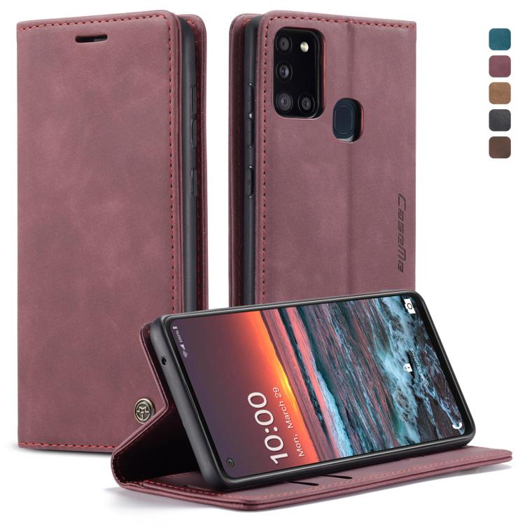 Custodia portafoglio in pelle per Samsung Galaxy A21s