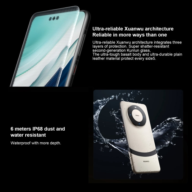 HUAWEI Mate 60 Pro+, Identificazione delle impronte digitali sullo schermo, HarmonyOS 4.0 Kirin 9000S Octa Core da 6,82 pollici fino a 2,62 GHz, NFC, OTG, Non supporta Google Play, 16GB+512GB, 16GB+1TB