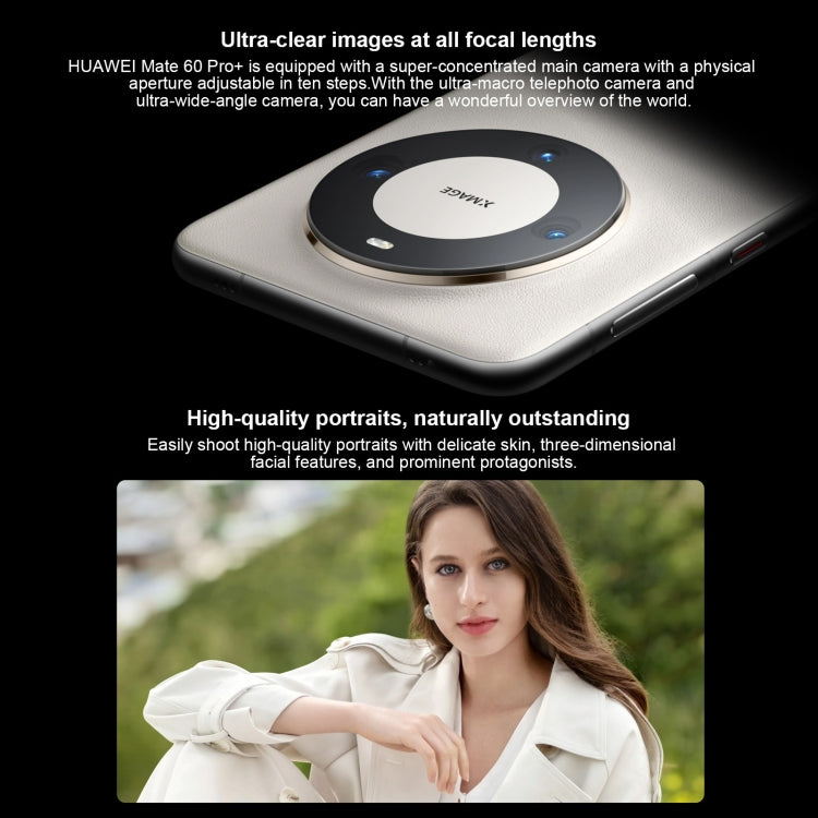 HUAWEI Mate 60 Pro+, Identificazione delle impronte digitali sullo schermo, HarmonyOS 4.0 Kirin 9000S Octa Core da 6,82 pollici fino a 2,62 GHz, NFC, OTG, Non supporta Google Play, 16GB+512GB, 16GB+1TB