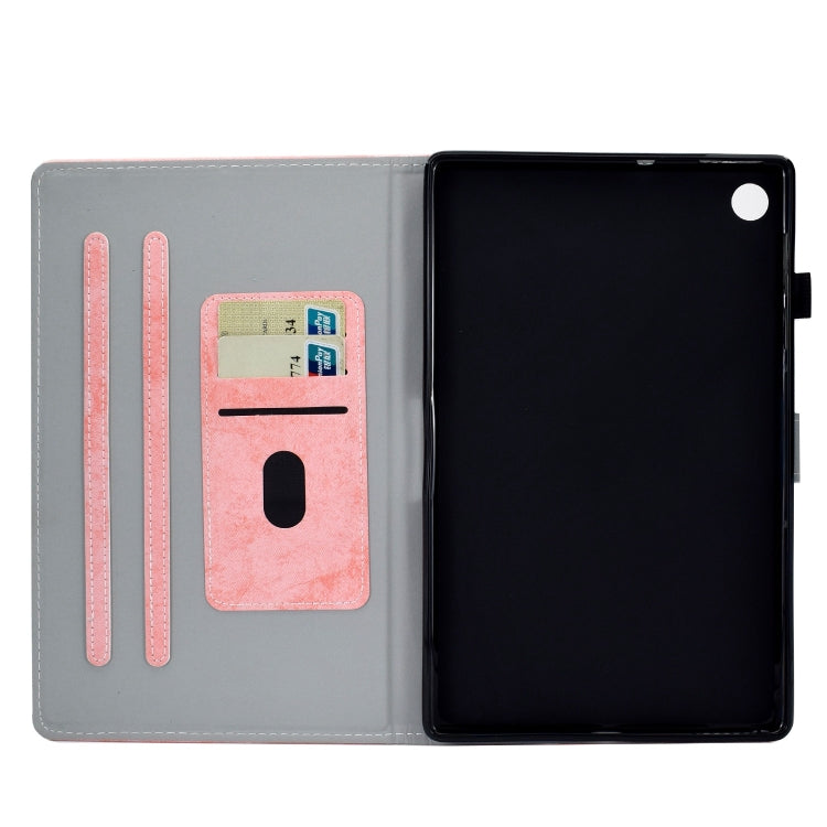 Custodia per tablet in pelle intelligente con trama in tessuto stile marmo, For Samsung Galaxy Tab A11+ / A9+, For Samsung Galaxy Tab A11 / A9