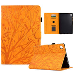 Custodia per tablet smart in pelle goffrata albero della fortuna, For Samsung Galaxy Tab A11+ / A9+, For Samsung Galaxy Tab A11 / A9, For Samsung Galaxy Tab S11