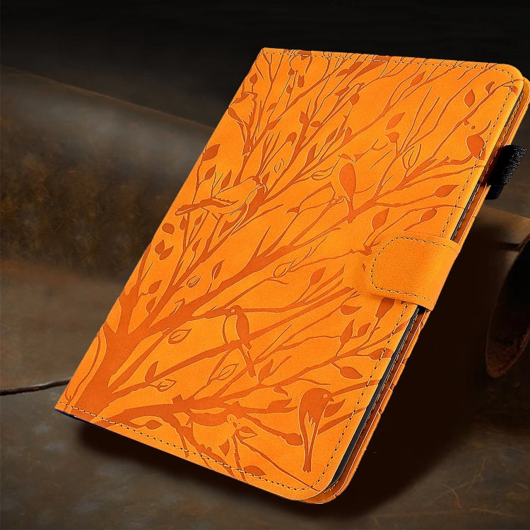 Custodia per tablet smart in pelle goffrata albero della fortuna, For Samsung Galaxy Tab A11+ / A9+, For Samsung Galaxy Tab A11 / A9, For Samsung Galaxy Tab S11