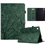 Custodia per tablet smart in pelle goffrata albero della fortuna, For Samsung Galaxy Tab A11+ / A9+, For Samsung Galaxy Tab A11 / A9, For Samsung Galaxy Tab S11
