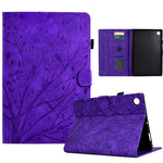Custodia per tablet smart in pelle goffrata albero della fortuna, For Samsung Galaxy Tab A11+ / A9+, For Samsung Galaxy Tab A11 / A9, For Samsung Galaxy Tab S11