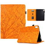 Custodia per tablet smart in pelle goffrata albero della fortuna, For Samsung Galaxy Tab A11+ / A9+, For Samsung Galaxy Tab A11 / A9, For Samsung Galaxy Tab S11