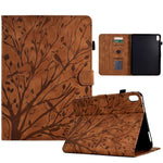 Custodia per tablet smart in pelle goffrata albero della fortuna, For Samsung Galaxy Tab A11+ / A9+, For Samsung Galaxy Tab A11 / A9, For Samsung Galaxy Tab S11
