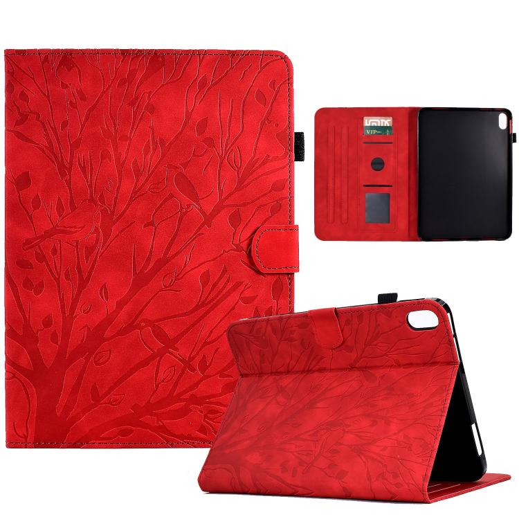 Custodia per tablet smart in pelle goffrata albero della fortuna, For Samsung Galaxy Tab A11+ / A9+, For Samsung Galaxy Tab A11 / A9, For Samsung Galaxy Tab S11
