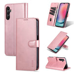 Custodia per telefono in pelle Flip con texture di vitello AZNS Skin Feel, For Samsung Galaxy A55 5G, For Samsung Galaxy A35 5G, For Samsung Galaxy S24 Ultra 5G, For Samsung Galaxy A24 4G / A25