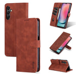 Custodia per telefono in pelle Flip con texture di vitello AZNS Skin Feel, For Samsung Galaxy A55 5G, For Samsung Galaxy A35 5G, For Samsung Galaxy S24 Ultra 5G, For Samsung Galaxy A24 4G / A25