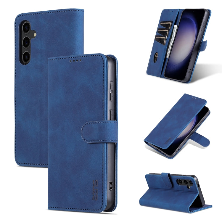 Custodia per telefono in pelle Flip con texture di vitello AZNS Skin Feel, For Samsung Galaxy S24+ 5G, For Samsung Galaxy S24 5G, For Samsung Galaxy A15, For Samsung Galaxy A05
