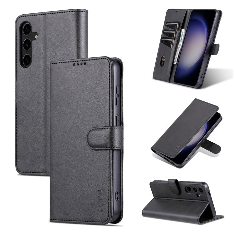 Custodia per telefono in pelle Flip con texture di vitello AZNS Skin Feel, For Samsung Galaxy S24+ 5G, For Samsung Galaxy S24 5G, For Samsung Galaxy A15, For Samsung Galaxy A05