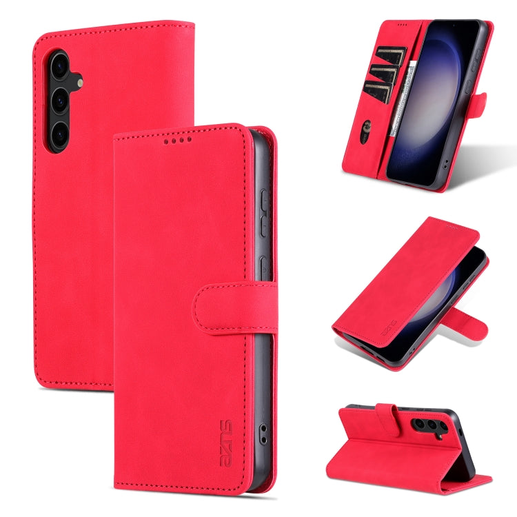 Custodia per telefono in pelle Flip con texture di vitello AZNS Skin Feel, For Samsung Galaxy S24+ 5G, For Samsung Galaxy S24 5G, For Samsung Galaxy A15, For Samsung Galaxy A05