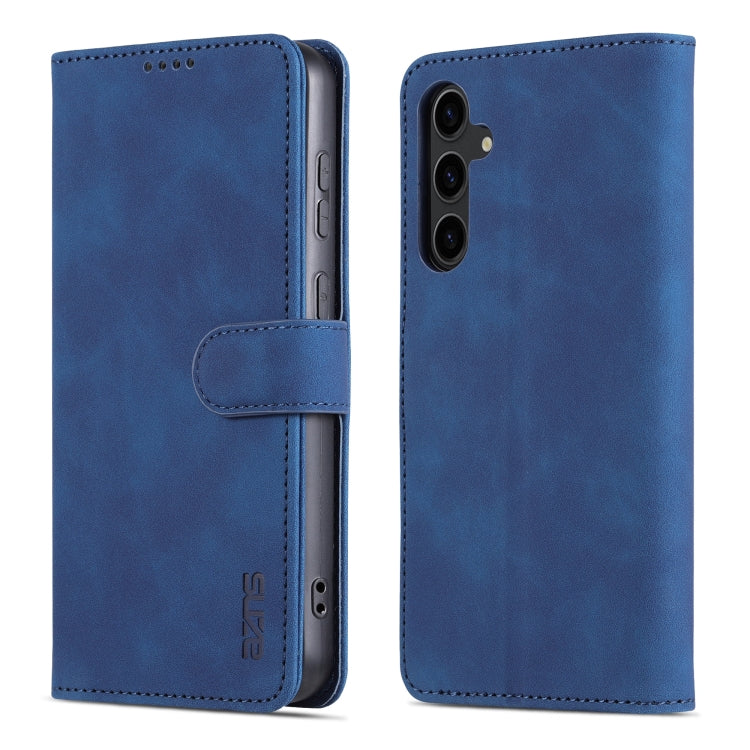 Custodia per telefono in pelle Flip con texture di vitello AZNS Skin Feel, For Samsung Galaxy S24+ 5G, For Samsung Galaxy S24 5G, For Samsung Galaxy A15, For Samsung Galaxy A05