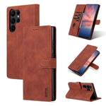 Custodia per telefono in pelle Flip con texture di vitello AZNS Skin Feel, For Samsung Galaxy A55 5G, For Samsung Galaxy A35 5G, For Samsung Galaxy S24 Ultra 5G, For Samsung Galaxy A24 4G / A25