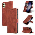 Custodia per telefono in pelle Flip con texture di vitello AZNS Skin Feel, For Samsung Galaxy S24+ 5G, For Samsung Galaxy S24 5G, For Samsung Galaxy A15, For Samsung Galaxy A05