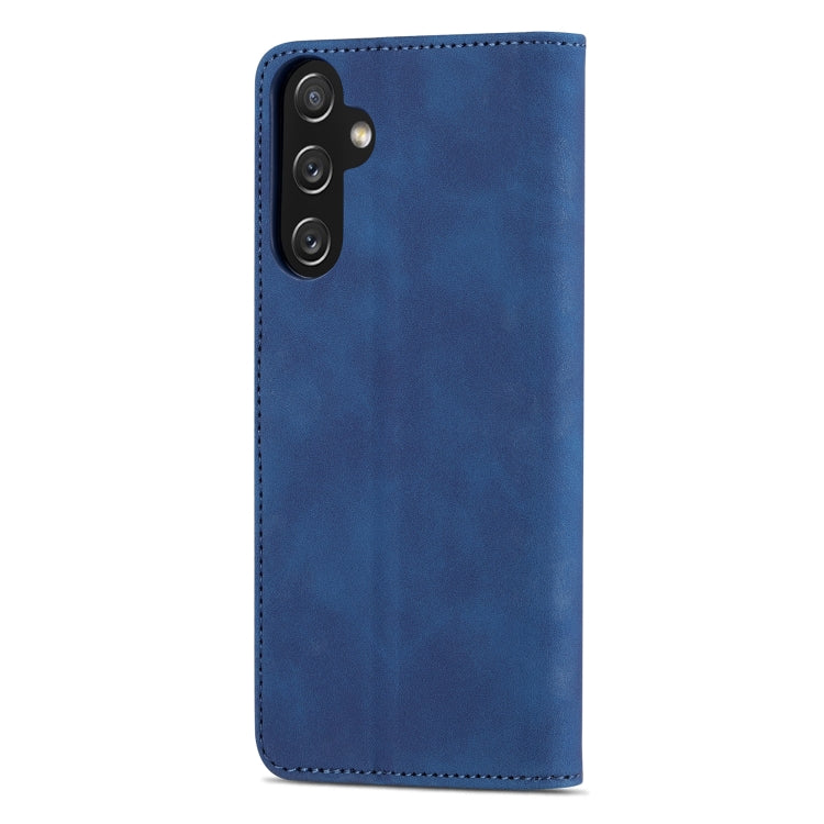 Custodia per telefono in pelle Flip con texture di vitello AZNS Skin Feel, For Samsung Galaxy A05s