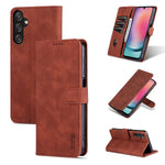 Custodia per telefono in pelle Flip con texture di vitello AZNS Skin Feel, For Samsung Galaxy A05s