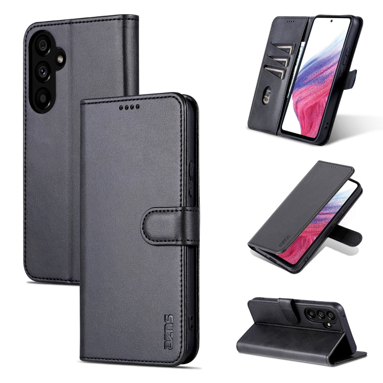 Custodia per telefono in pelle Flip con texture di vitello AZNS Skin Feel, For Samsung Galaxy A55 5G, For Samsung Galaxy A35 5G, For Samsung Galaxy S24 Ultra 5G, For Samsung Galaxy A24 4G / A25